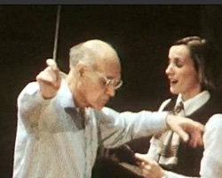 Maurice Abravanel Conducting Orchestra